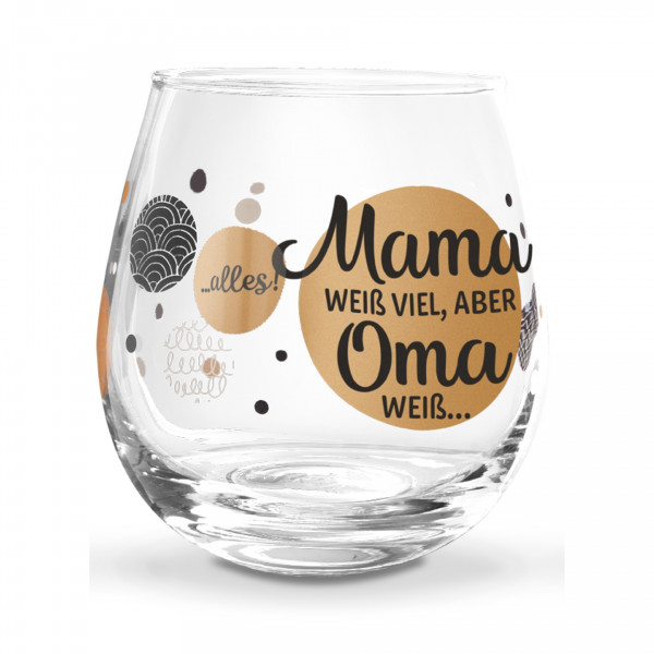 Wasser Cocktailglas Mama weiß...