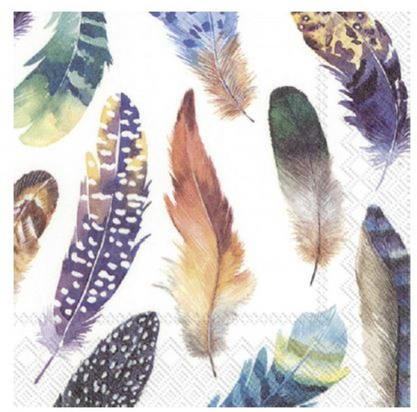 C Serviette Modern Feathers