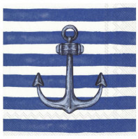 L Serviette Sailor´s Anchor blue