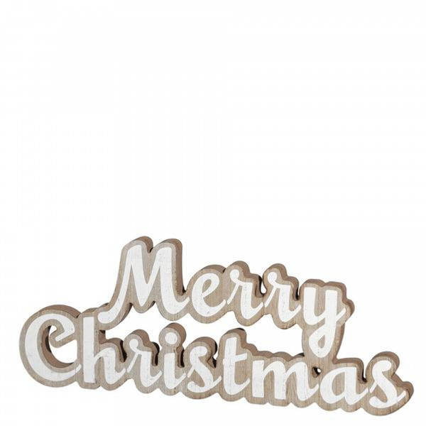 Holz Schriftzug 40cm Merry Christmas