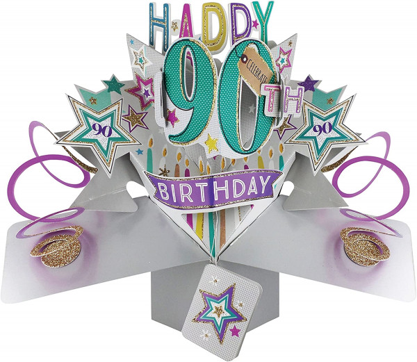 POP Up Karte 90 th Birthday