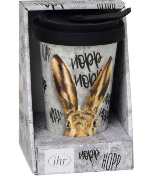 Coffee To Go Becher mit Silikondeckel Oh my Rabbit