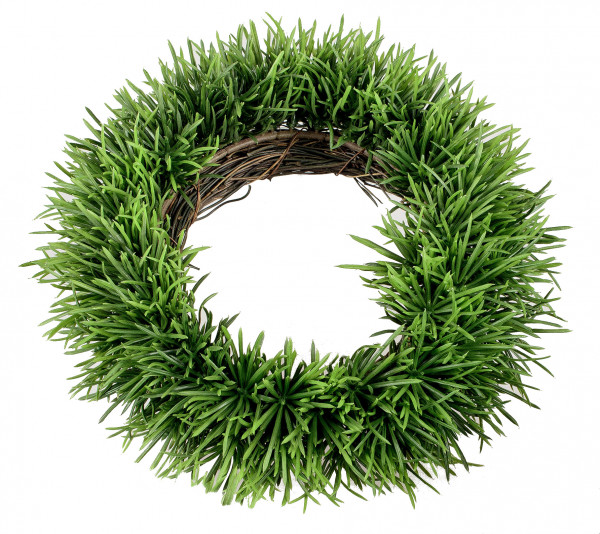 Deko Kranz 30cm Gräser grün