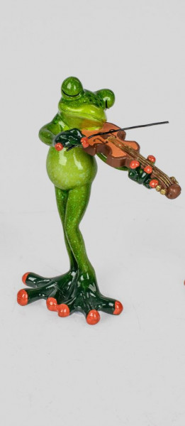 Frosch Musiker 16cm Geige