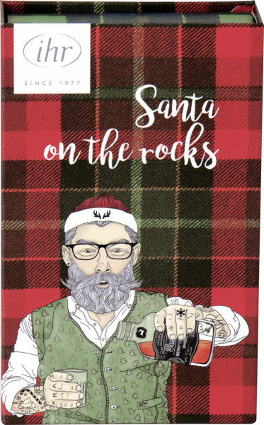 Geschenkset Whiskysteine Hipster Santa